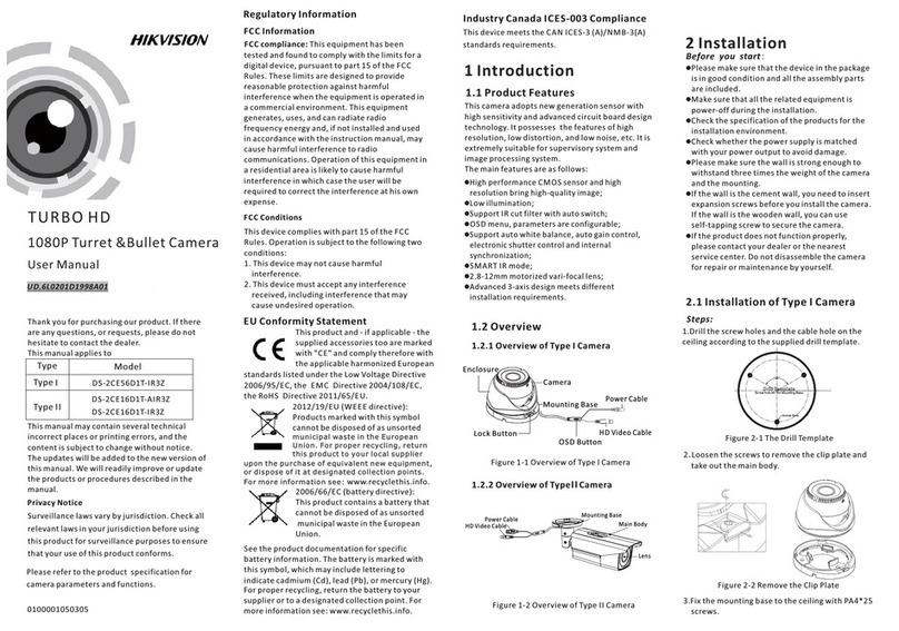 HIK VISION DS-2CE56D1T-IR3Z User manual