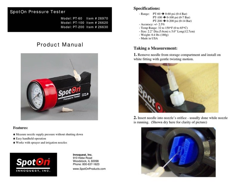 Spot-on PT-100 product manual