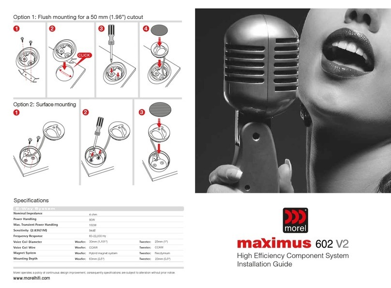 Morel Maximus 602 V2 User manual Morel Maximus 602 V2 User manual