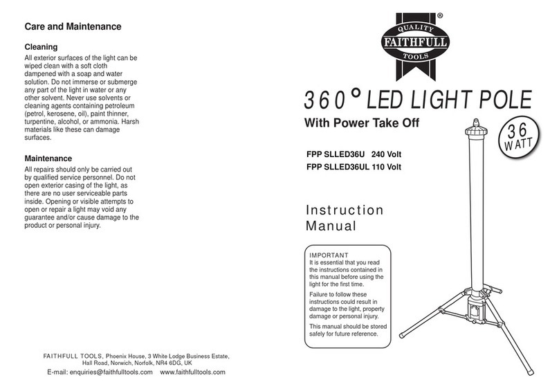 Faithfull FPP SLLED36U instruction manual