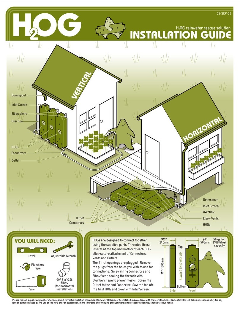 RainWater H2OG installation guide