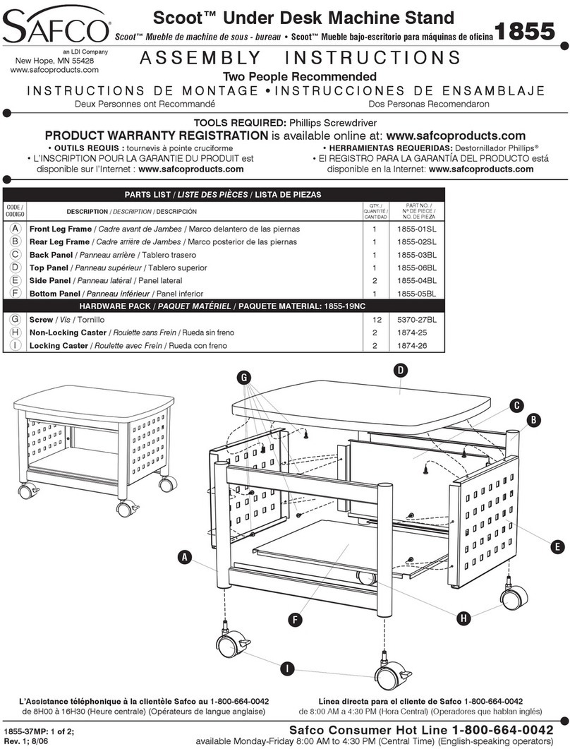 Safco Scoot 1855 User manual