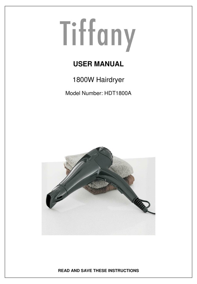 Tiffany HDT1800A user manual