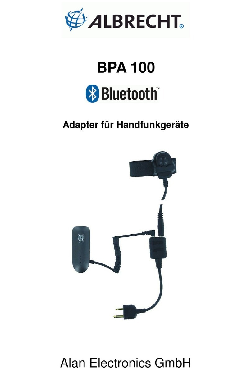 Albrecht BPA 100 manual