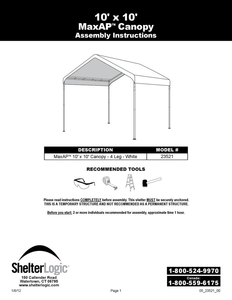 ShelterLogic MaxAP 23521 Assembly instructions