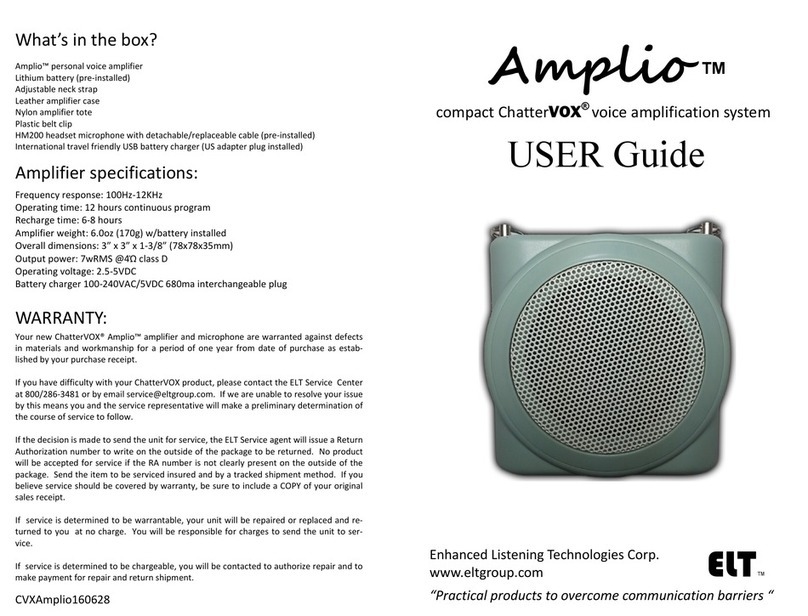 ChatterVox Amplio user guide