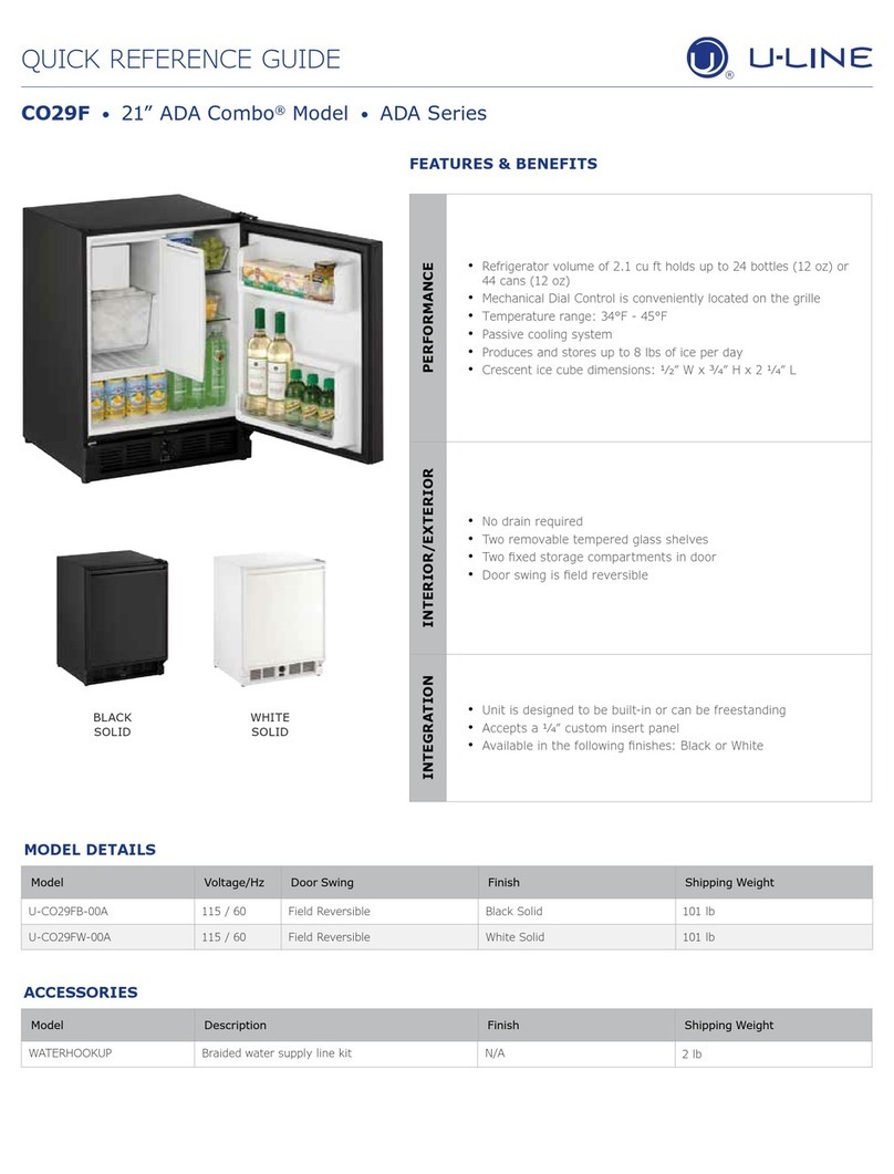 U-Line ADA Combo User manual