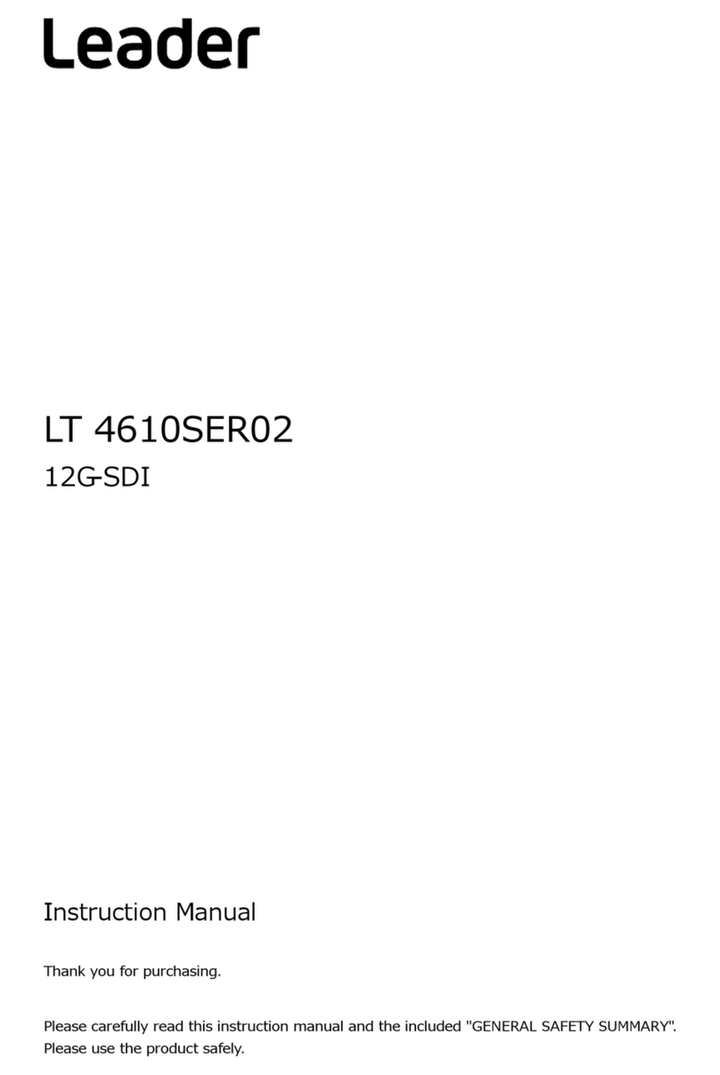 Leader LT 4610SER02 instruction manual