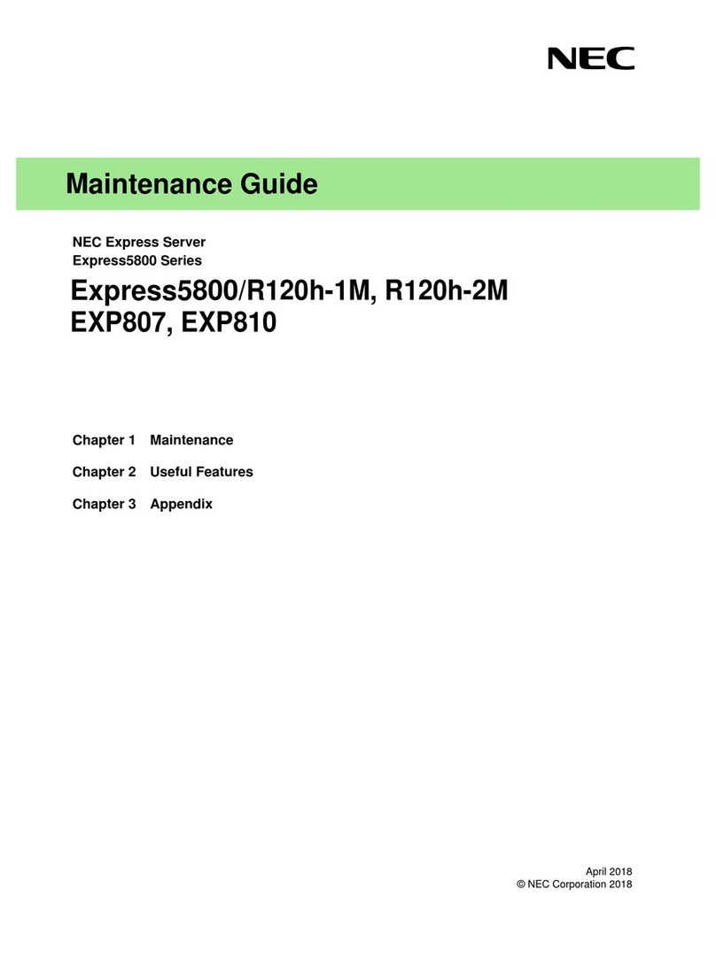 NEC Express5800/R120h-2M Operating manual