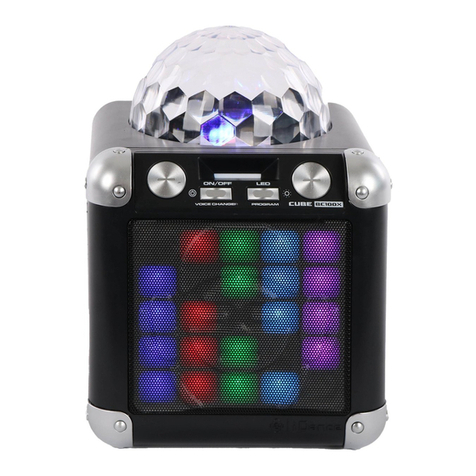 iDance DISCO CUBE BC-100L manual