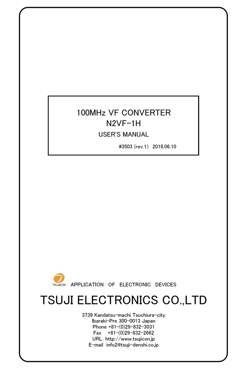 TSUJI ELECTRONICS N2VF-1H user manual
