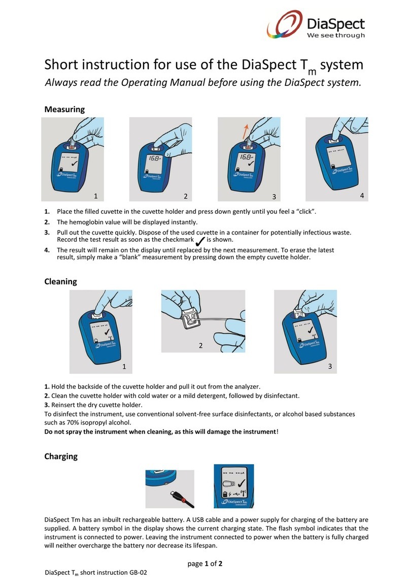 EKF Diagnostics DiaSpect Tm Short instructions