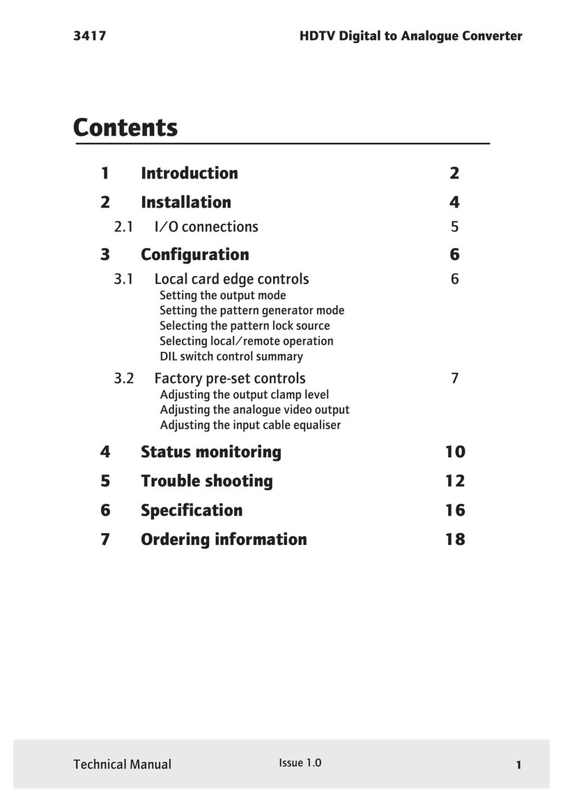 pro bel 3417 Technical manual