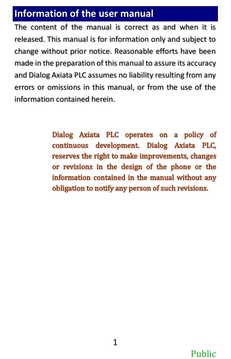Dialog Infinity Pro user manual
