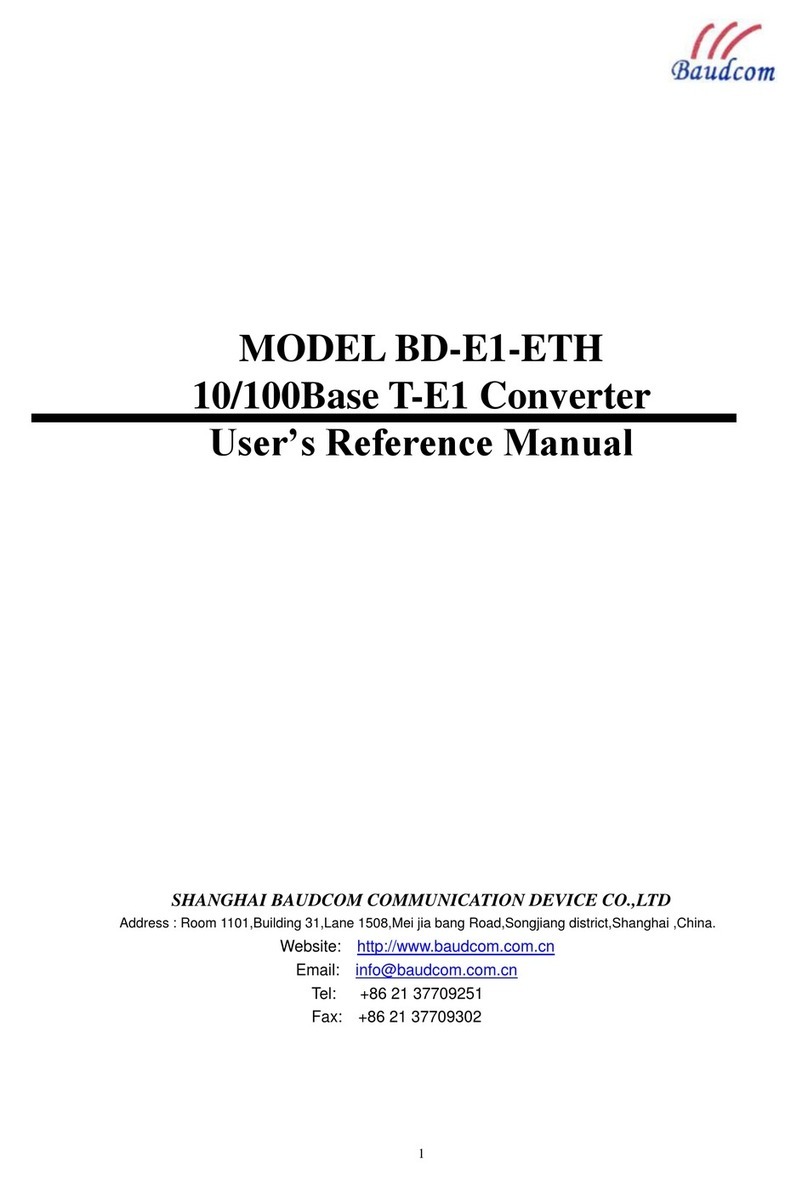 Baudcom BD-E1-ETH Assembly instructions