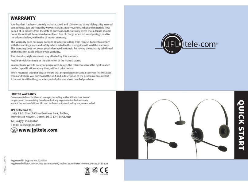 JPL JAC-PLUS-RJ11 User manual
