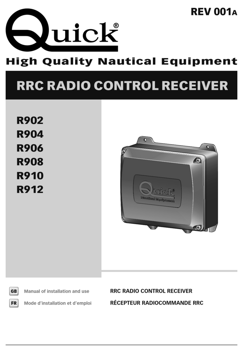 Quick R902 Manual of installation and use