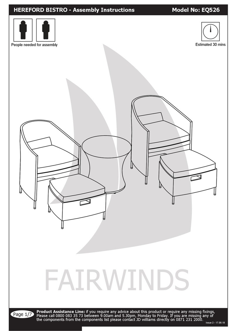 JD Williams Ltd. EQ526 Assembly instructions JD Williams Ltd. EQ526 Assembly instructions