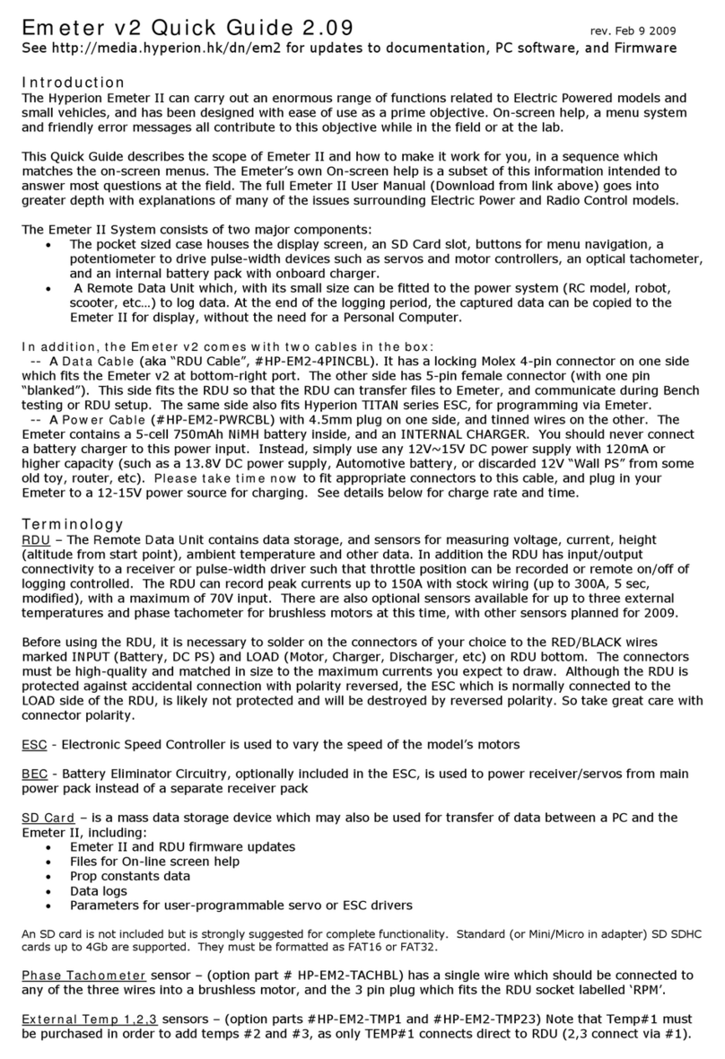 Hyperion Emeter II User manual