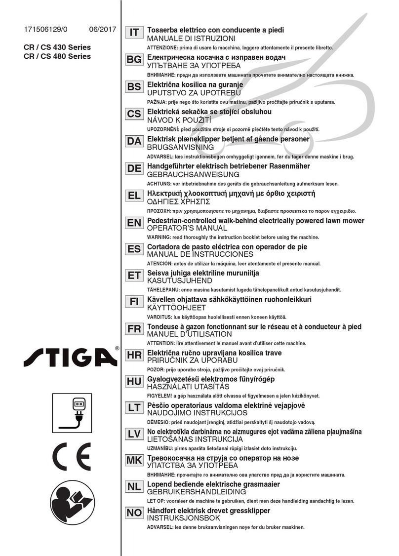 Stiga CR 430 Series User manual