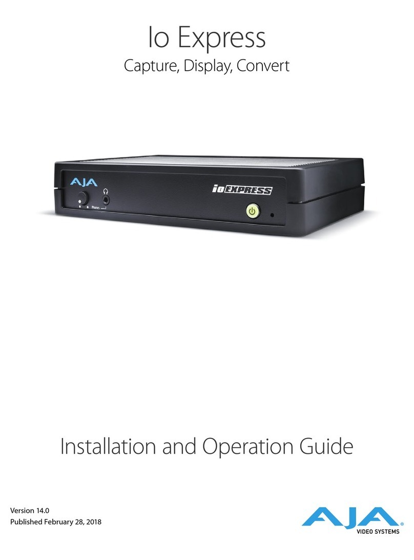 AJA Io Express Installation and operation guide