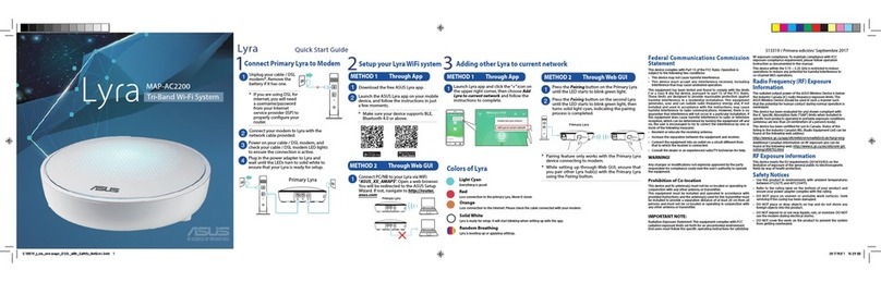 Asus Lyra MAP-AC2200 quick start guide Asus Lyra MAP-AC2200 quick start guide