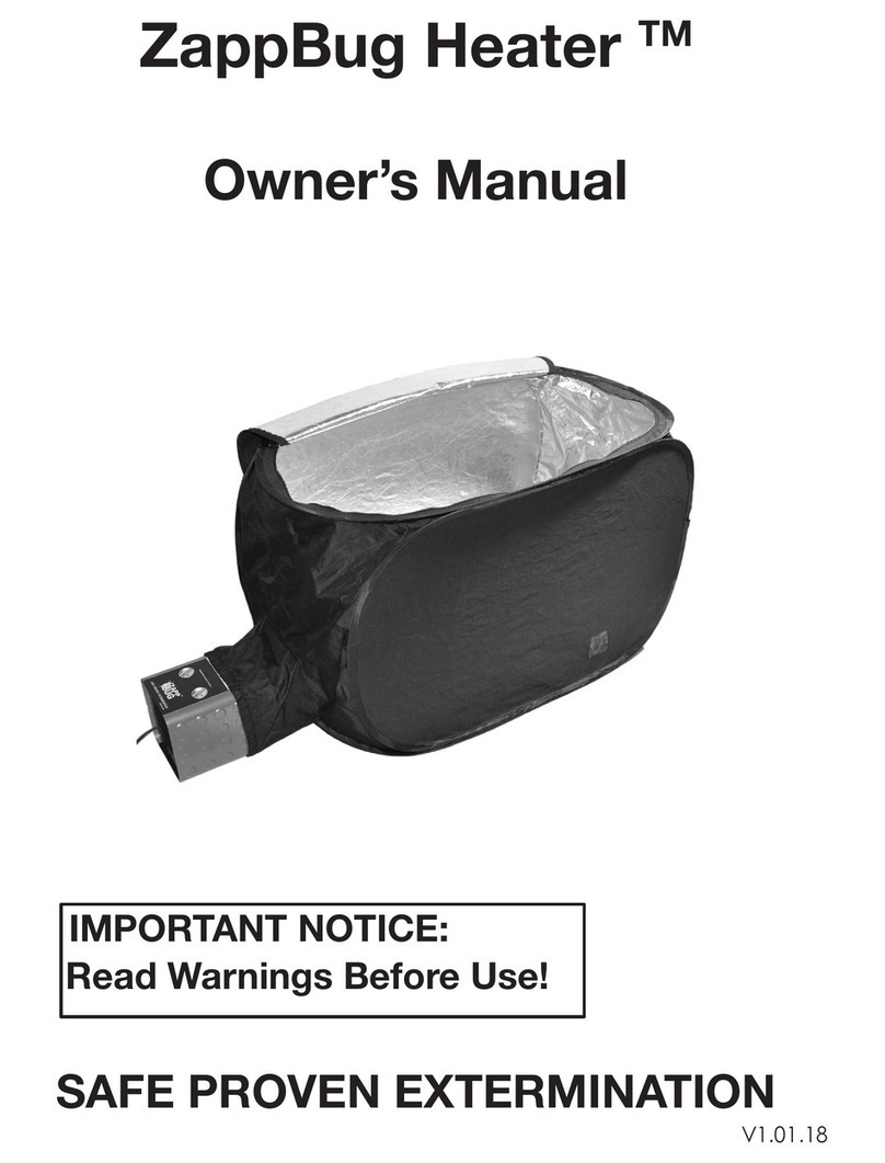 ZappBug ZappBug Heater owner's manual