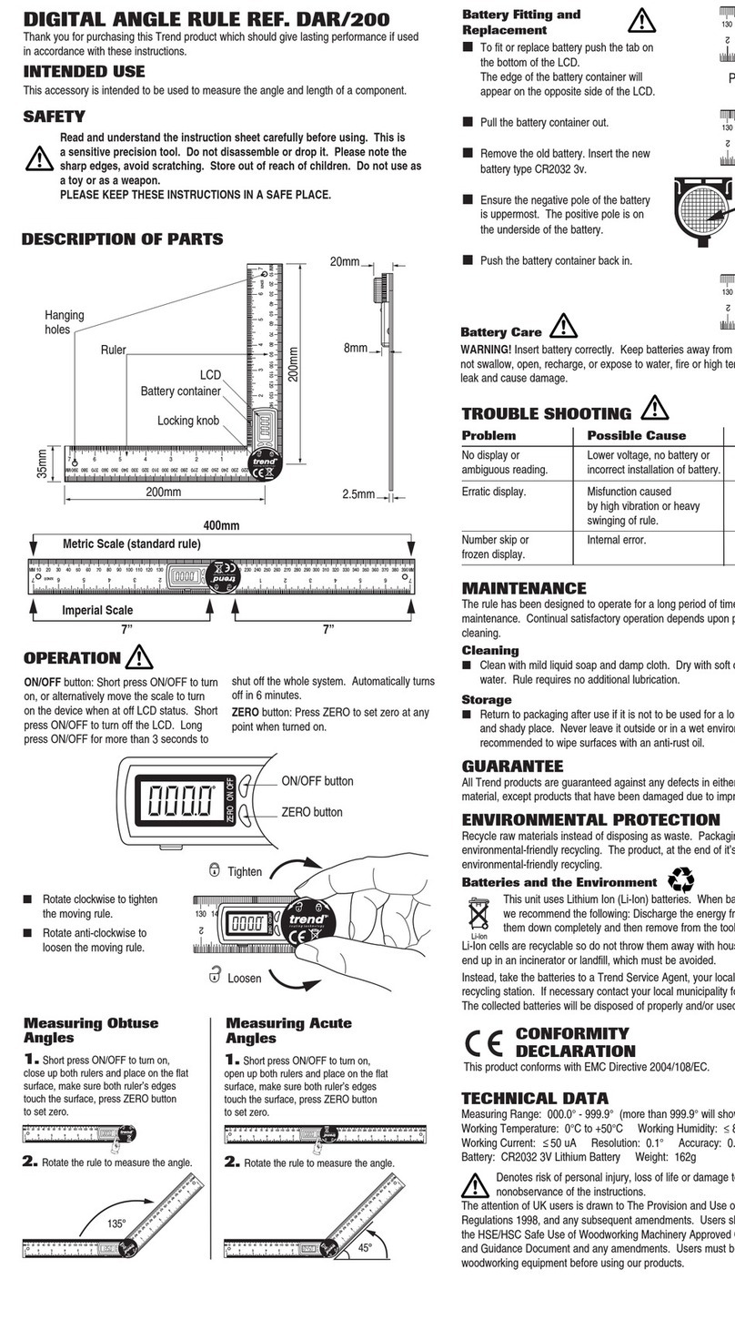 TREND DAR/200 User manual