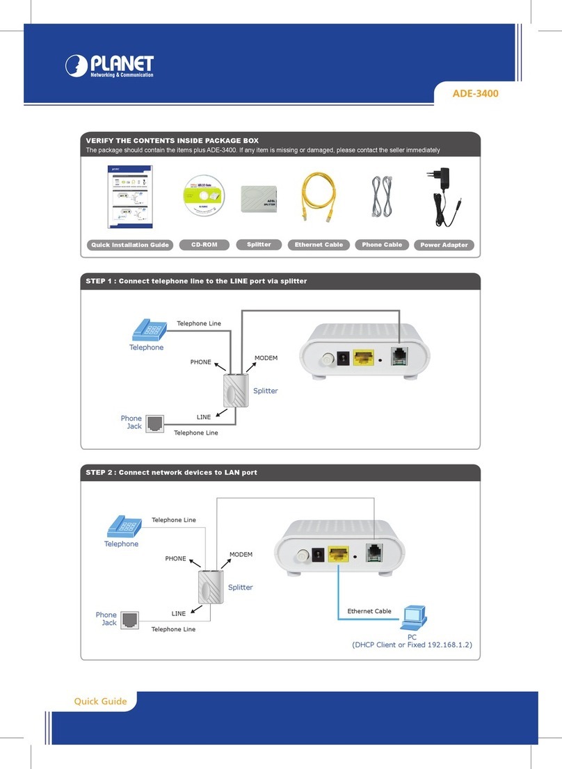 Planet ADE-3400 installation guide