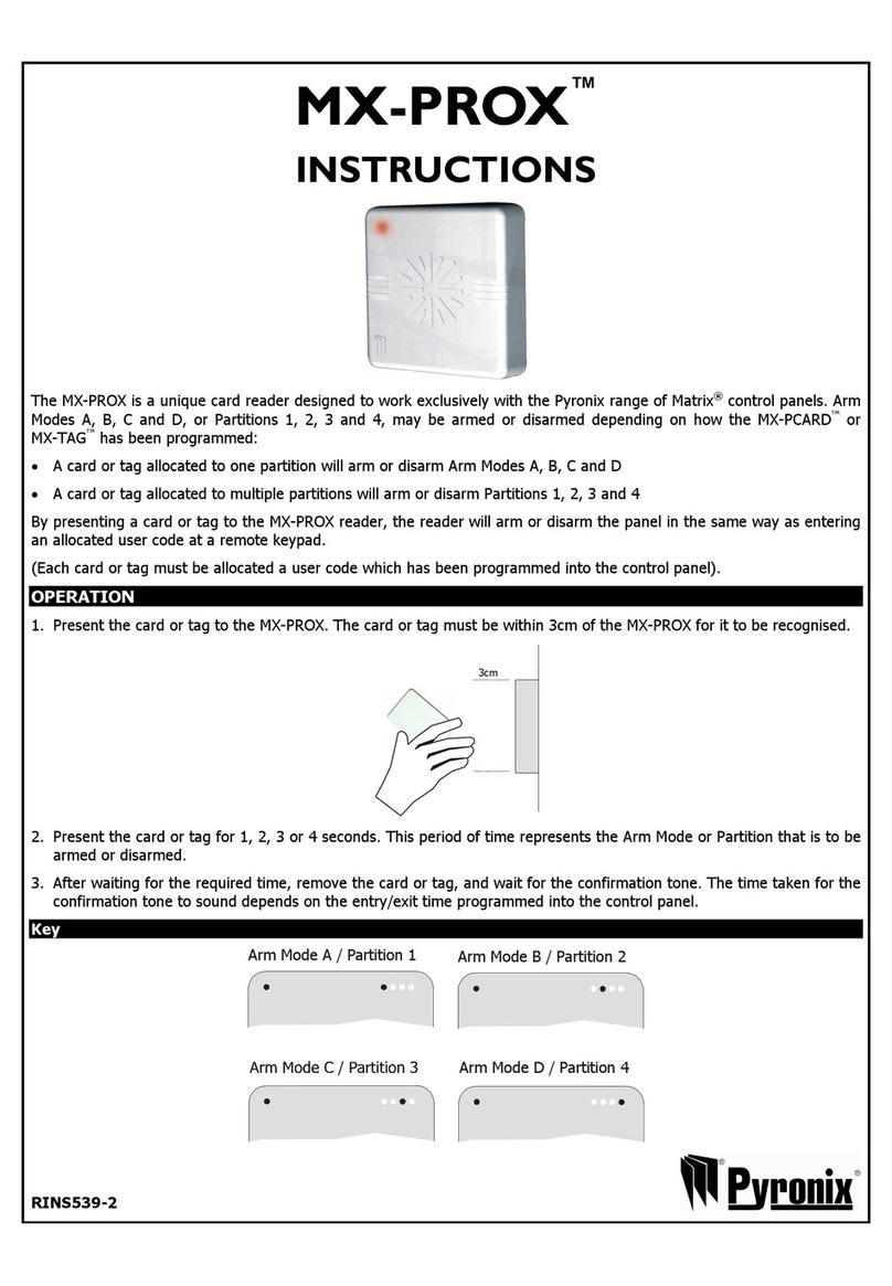 Pyronix MX-PROX instructions