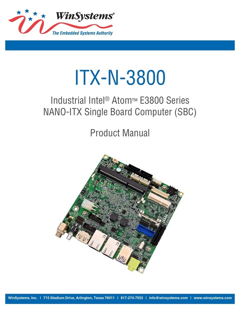 WinSystems ITX-N-3815-1-0 User manual