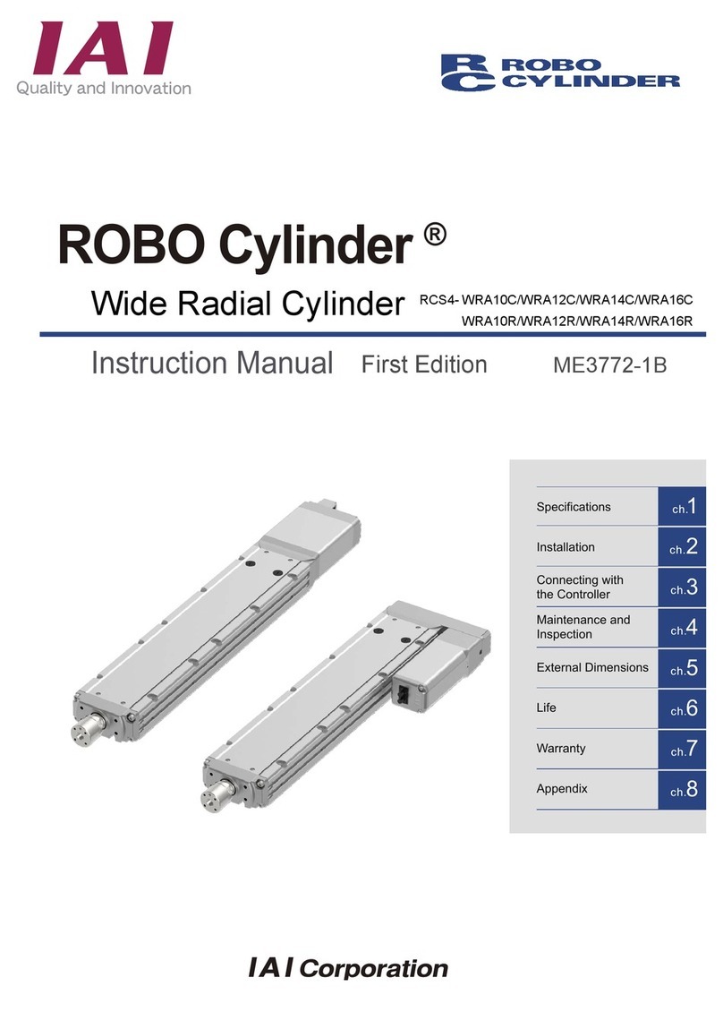 IAI ROBO Cylinder RCS4-WRA12C User manual