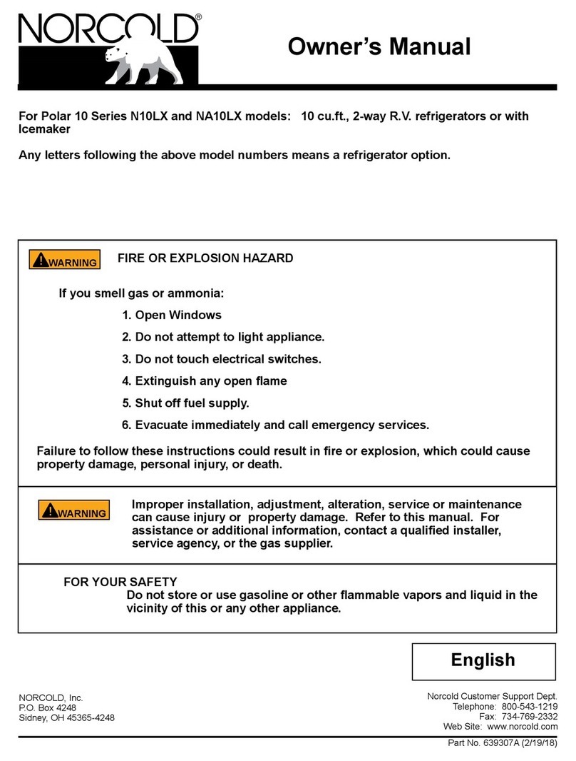 Norcold Polar NA10LX owner's manual
