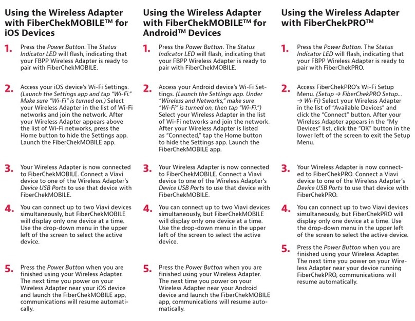 Viavi FBPP-WIFI quick start guide