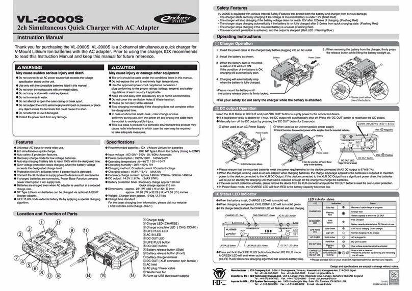 Endura VL-2000S instruction manual