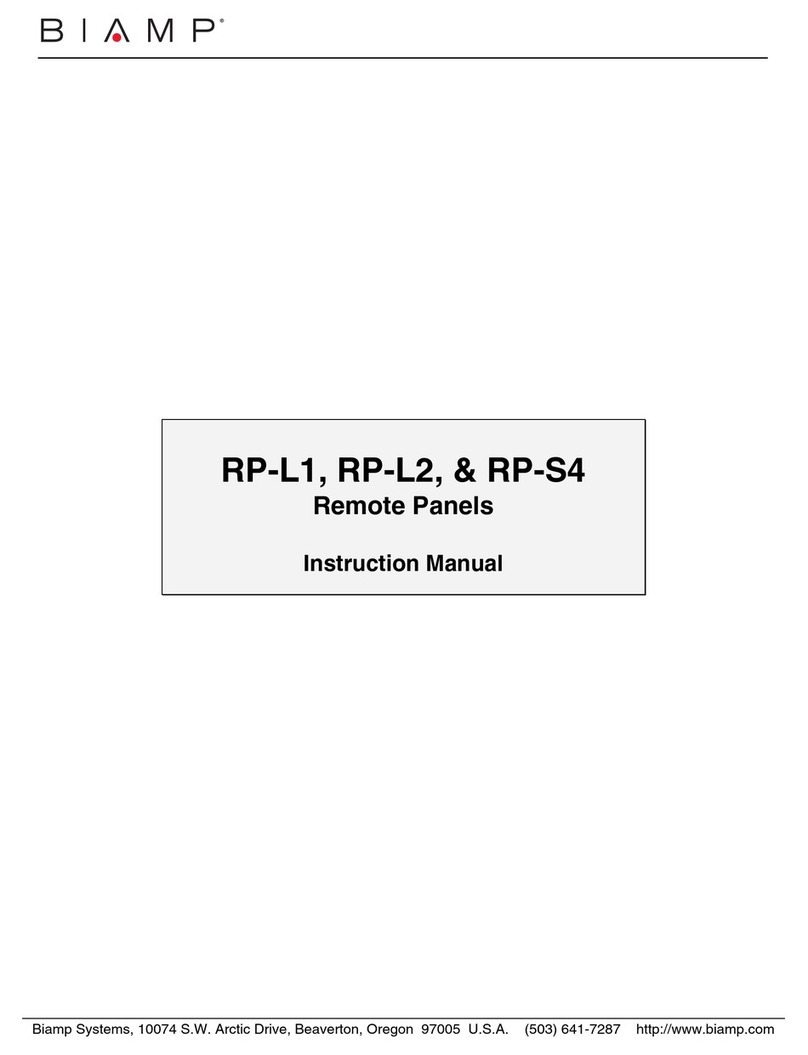 Biamp RP-S4 User manual