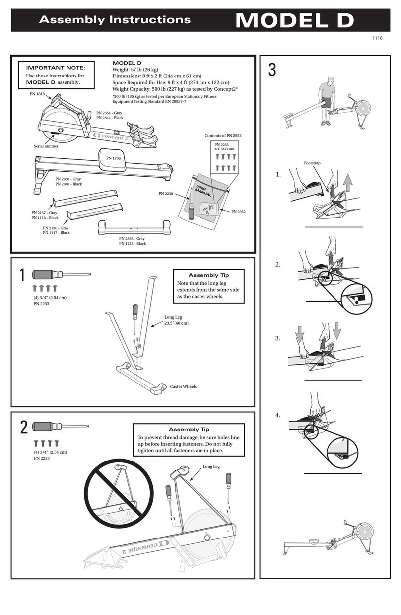 Concept2 D Assembly instructions