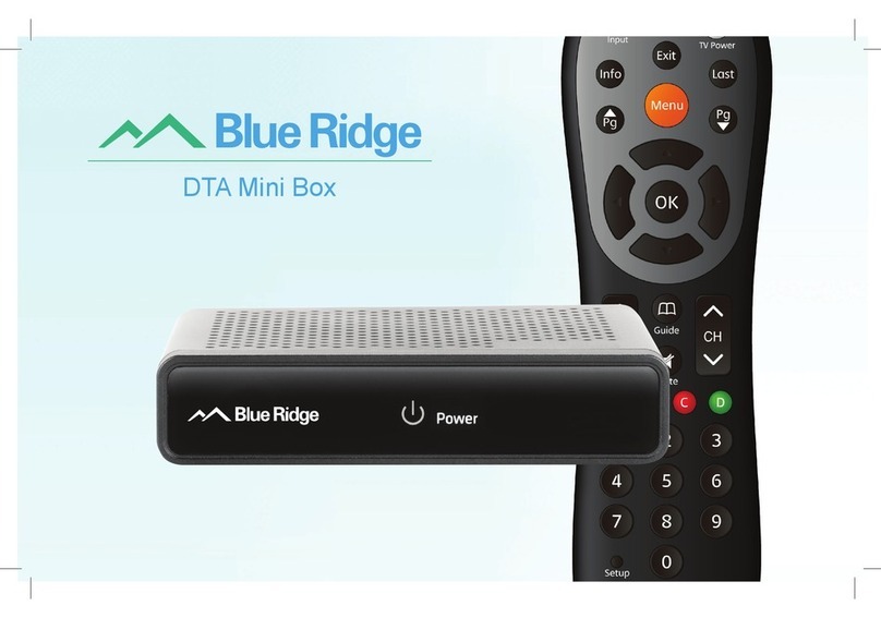 Blue Ridge DTA Mini Box Important safety instructions