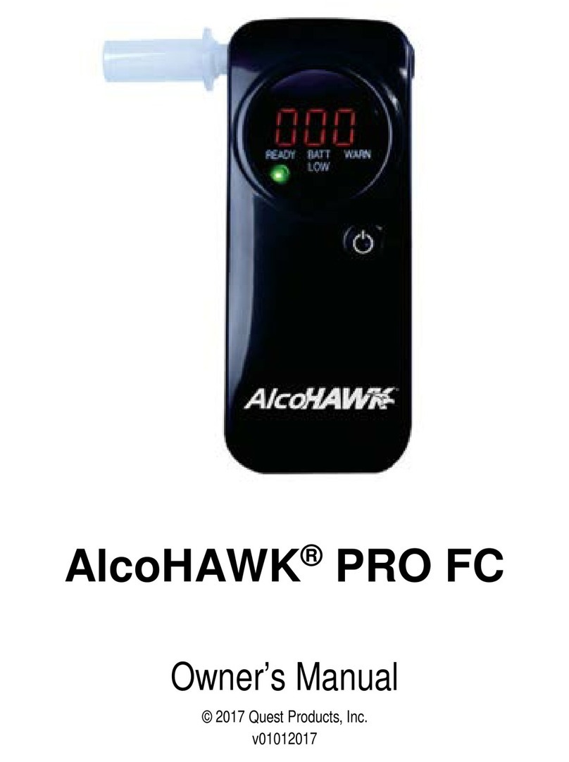 Alcohawk PRO FC owner's manual
