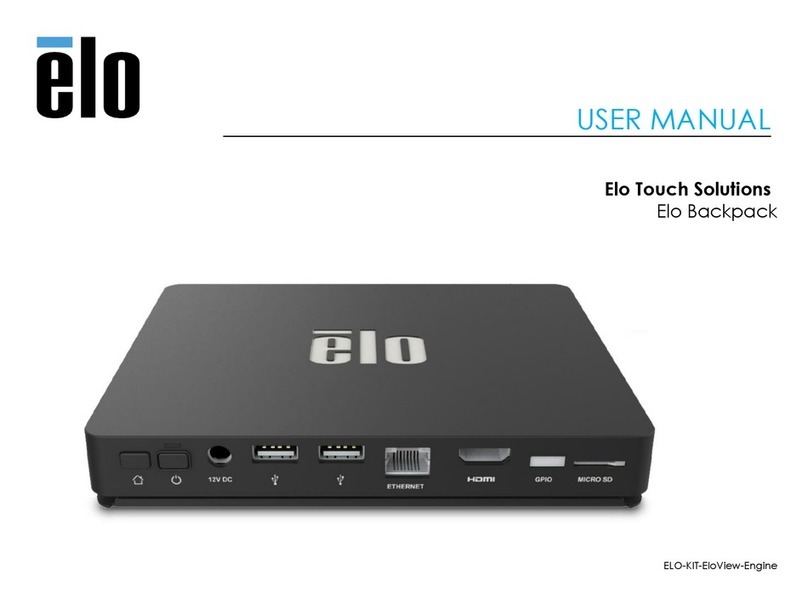 Elo TouchSystems Backpack User manual