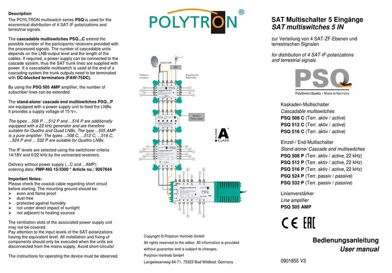 Polytron PSQ 508 C user manual