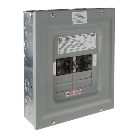 Generac Power Systems GenTran 6333 Instruction sheet