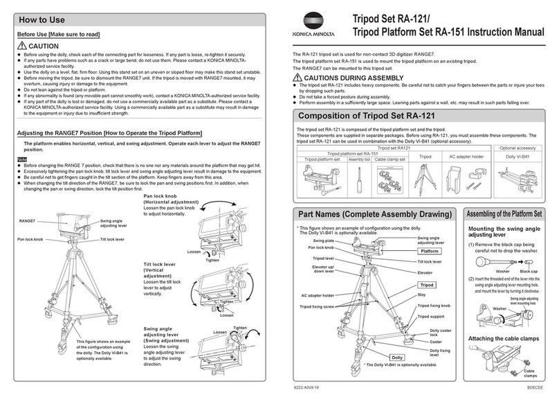 Konica Minolta RA-121 instruction manual