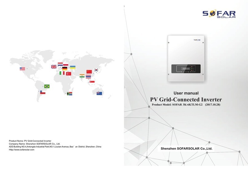 Sofar SOFAR 3K-6KTLM-G2 User manual Sofar SOFAR 3K-6KTLM-G2 User manual
