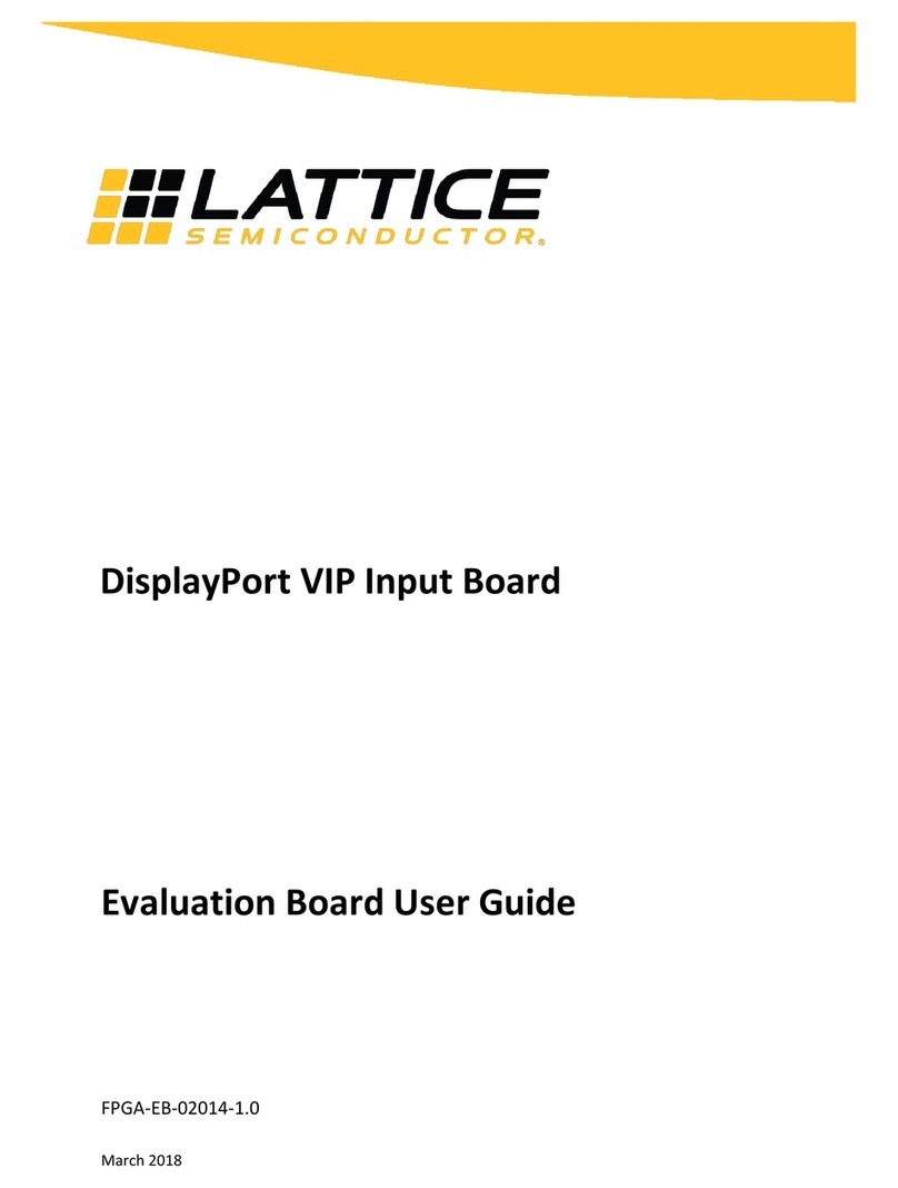 Lattice DisplayPort VIP Input Board User manual