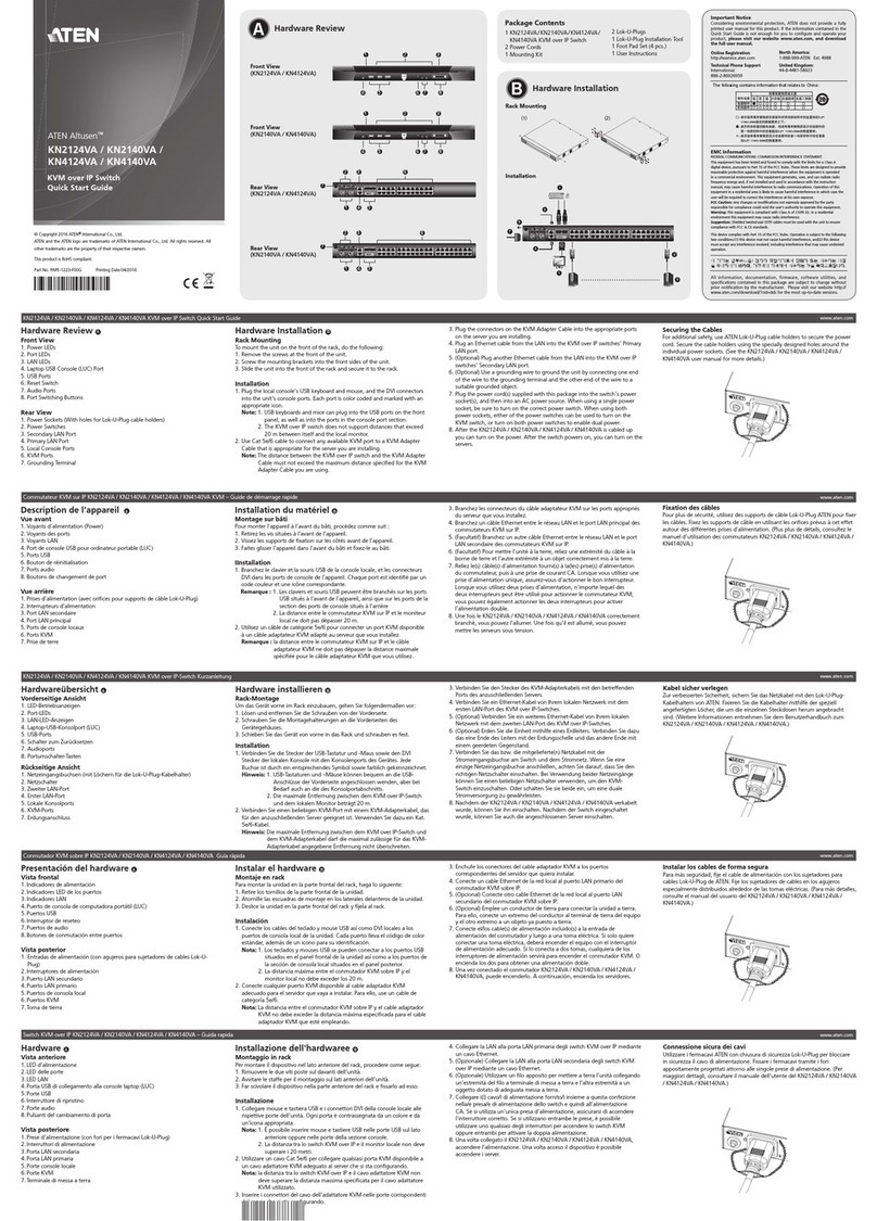 ATEN Altusen KN2140VA quick start guide