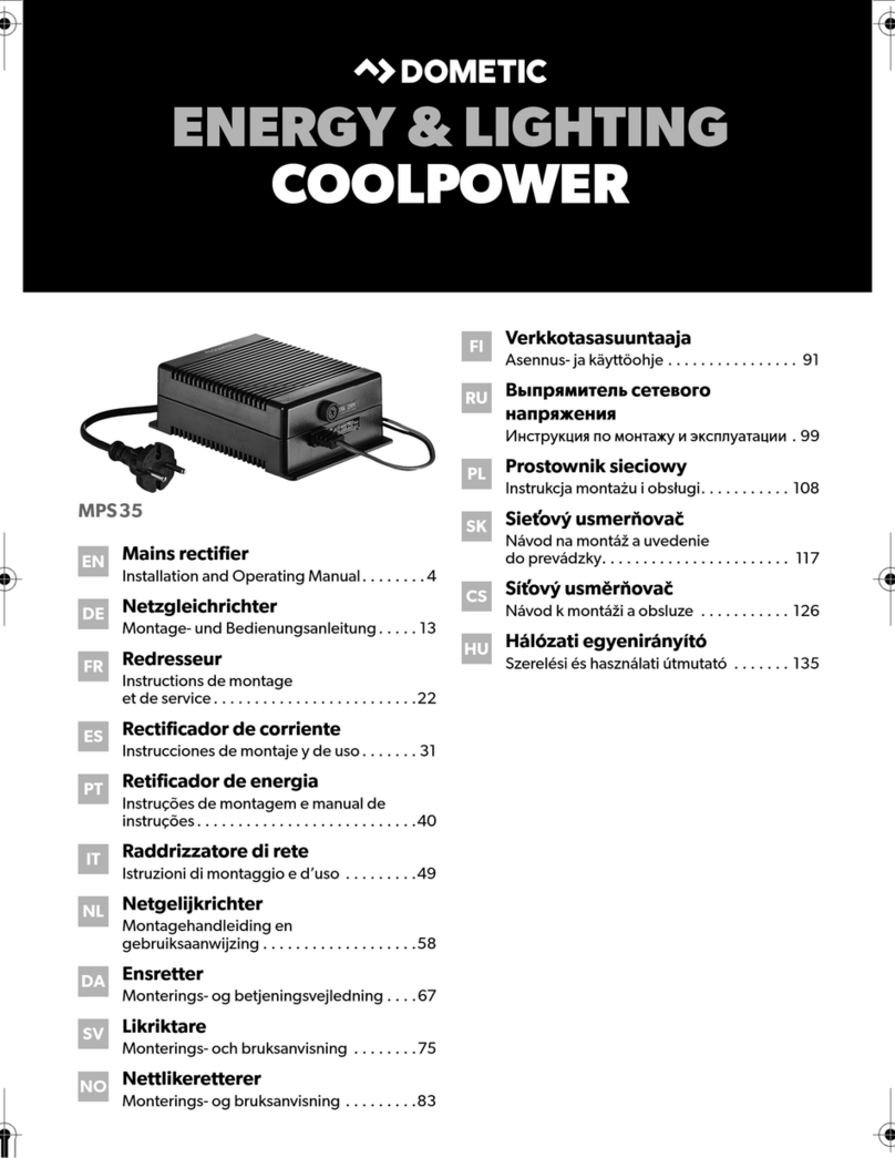 Dometic CoolPower MPS-35 User manual