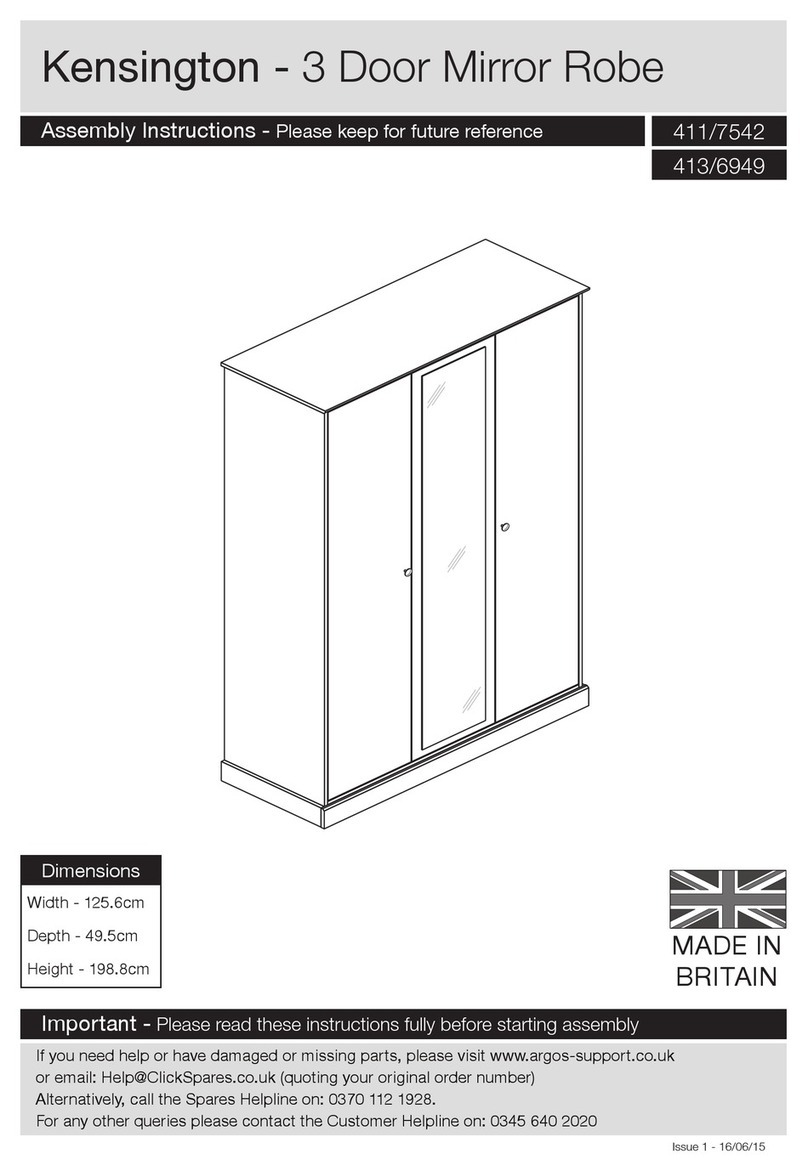 Argos Kensington 411/7542 Assembly instructions and operating manual