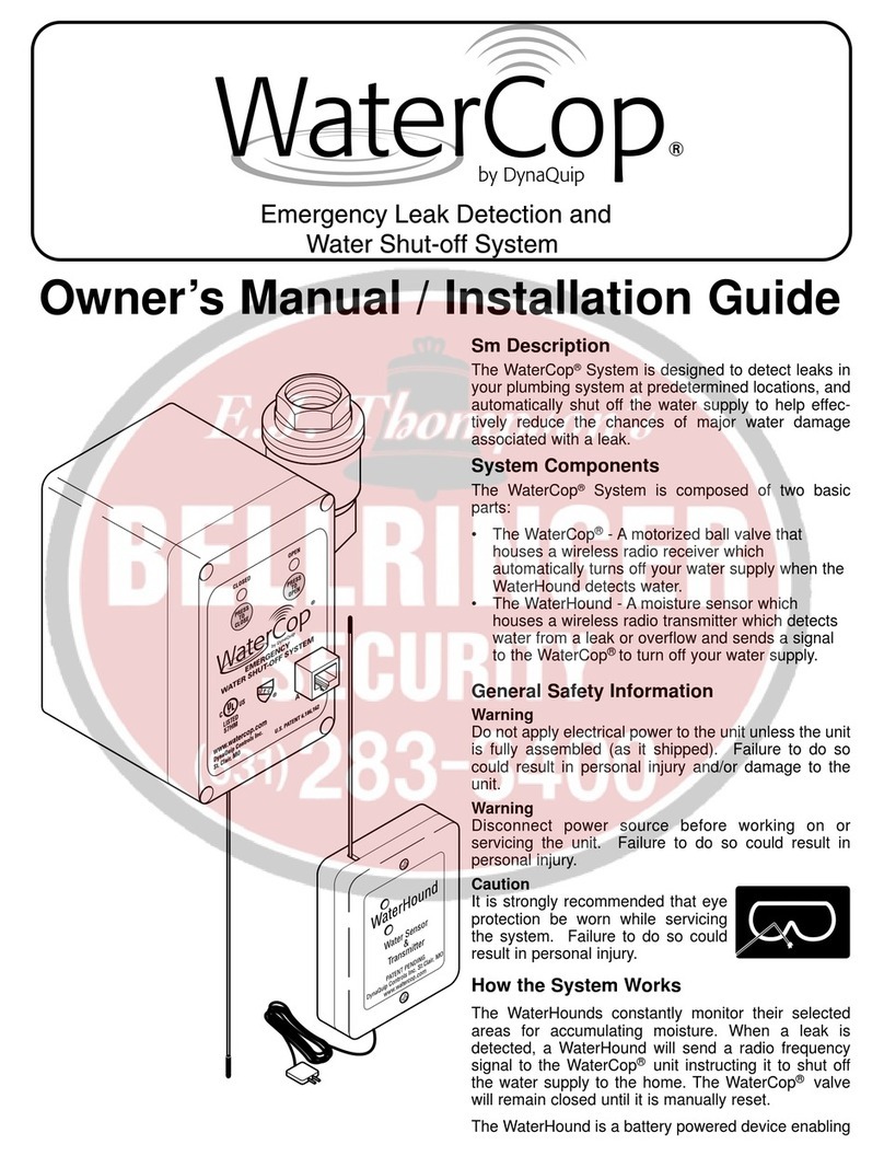 DynaQuip Controls WaterCop Owner's manual & installation guide
