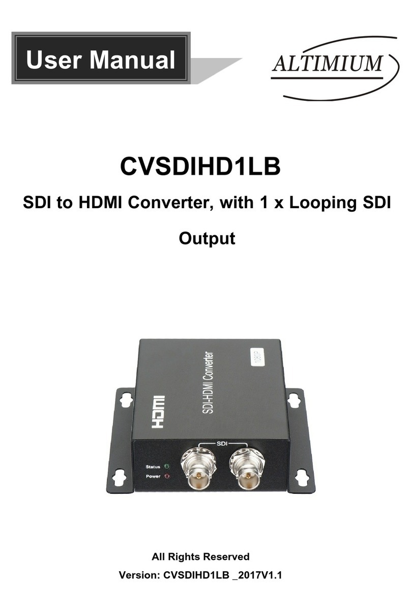 Altimium CVSDIHD1LB user manual